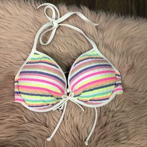 VS Swim striped string bikini top 34D